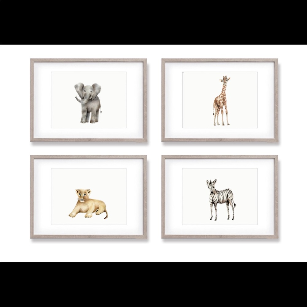 4 frame nursery art